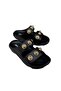 Women's Lightweight Soft Sole Beach Pool Daily Slippers with Straps and Accessories - 2