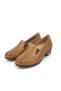 Women's Short Heeled Leather Shoes Z230 - 3