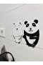 Cute Bear - Panda Socket Plug Holder – Cable Organizer Wall Hanger (Set of 2) - 2