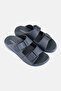 Men Slip On Arabic Sandals, Dark Grey - 2
