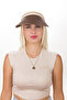 Straw Hat Sun Visor Half Moon Straw Sports Hat - Summer, Natural, Sea and Beach Style Hat - 2