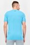 Men Sportswear Fit Short Sleeve Outdoor T-shirt, Sky Blue - 2
