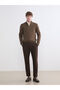 Esvab • Modern & Distinctive Standard Fit Linen-Look Men's Trousers - 2