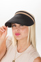 Straw Hat Sun Visor Half Moon Straw Sports Hat - Summer, Natural, Sea and Beach Style Hat - 4