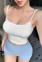 Women's Camisole Fabric Strap Bow Detail Blouse - 2