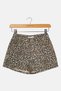 Kids Girl Animal Print Denim Shorts, Multicolor - 2