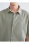 Esvab • Modern & Distinctive Comfortable Fit Short Sleeve Linen Look Men's Shirt - 3
