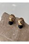 Gold Plate Detail Ball Earrings