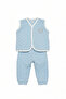 Baby Cotton Embroidered Vest 2-Piece Set - 2