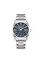 41mm Steel Case Steel Band Navy Blue Dial Stylish Design Men's Wristwatch - 5