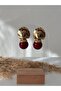 Gold Plate Detail Ball Earrings - 3