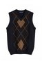 Peak New Season V-Neck Diamond Patterned Men's Knitwear Sweater - 5