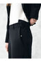Navy Blue Easy-To-Wear Women's Trousers with Waist Pockets and Zippered Legs, Standard Fit - 2