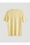 New Season from Güli̇s Gi̇yi̇m Yellow Crew Neck Soft Touch Women's Knitwear Cardigan - 6