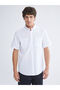 Regular Fit Short Sleeve Men's Textured Shirt