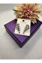 Zircon Stone Multi-Layered Looking Steel Earrings - 4