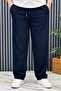 Men's Summer Fabric Baggy Trousers with Elastic Waist