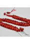 Natural Red Tunisian coral rosary , 81 beads , 22 g , size 5/6mm - 3