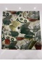 Khaki Brush Collection Floş Viscose Scarf 100 X 100 cm - 3