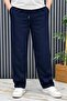 Men's Summer Fabric Baggy Trousers with Elastic Waist - 4