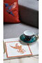 Bee Hummingbird Navy Blue Cocktail Coffee Presentation Napkin - 4