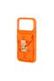 Orange Card Holder Strap Phone Case Dk382 iPhone 17 Pro - 3
