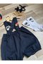 Space Concept Birthday Salopet Bow Tie Socks Crown Set - 2