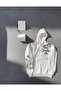 Long Sleeve Hooded Printed Sweatshirt - White - - 4