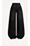 Women's Black Color Baggy Denim Pants - 2