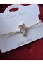 Charm Baykuş Gold Color Bracelet with Steel Zircon Stone - 7
