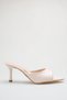 Women's Pointed Toe Heeled Sandals in Patent Leather - 6