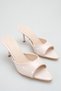 Women's Pointed Toe Heeled Sandals in Patent Leather