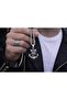 Stainless Steel Eagle Detailed Sailor Anchor Men's Necklace