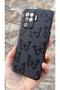 Oppo Reno 5 Lite Compatible Black Butterfly Patterned Silicone Shock Absorbing Classic Protected Rubber Case - 4