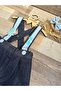 Sea Creatures Concept Baby Boy Birthday Salopet Be Bow Tie Set - 4