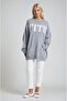 Oversize Comfortable Fit Knit Sweater with Lettering 1418 - 4