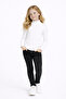 Boys Girls Ribbed Half High Neck Long Sleeve Basic Blouse - 3