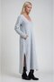 V-Neck Side Slit Knitwear Maxi Dress 2019 - 2