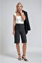 High waist tweed bermuda shorts 0115
