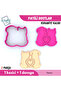 Pawed Friends - Valentine's Day |   Cookies - Sugar Dough - Play Dough Mold Set - 6