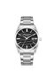 41mm, Black Textured Dial, Steel Band, Modern and Stylish Men's Wristwatch - 8