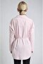 Striped waist-tie tunic shirt 3496 - 7