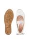 Orthopedic Pad Sole Rubber Detailed Girls' White Ballerinas - 4