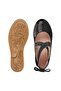 Orthopedic Pad Sole Rubber Detailed Girls' Black Ballerinas - 4