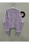 Women's Başak Model Crew Neck Thick Knitwear Sweater with Elastic Waist Detail Hair Knit - 4