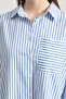 Striped Oversize Pocket Detailed Shirt 3495 - 6