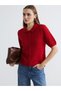 Rmz Gi̇yi̇m Farkiyla Devrik Roba Collar Women's Knitwear Cardigan