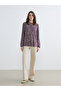 Esvab • Modern & Distinctive Ruffled Stand Collar Embroidered Blouse - 3