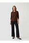 Quality Pieces from Çelebi Store Zero Roba Collar Self-Embroidered Women's Knitwear Cardigan - 2