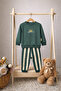 Printed Sweatshirt Striped Pants Baby Boy Set